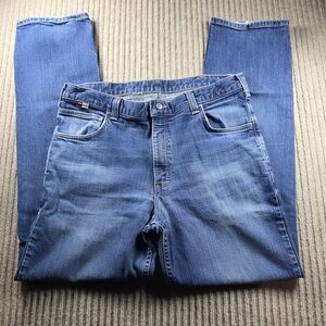 Carhartt FR Jeans Mens 36x32 NFPA 2112 Compliant Fire Resistant Blue Denim Work